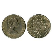 1 доллар Новой Зеландии 1974 г., X Британские Игры Содружества