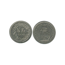 1/2 франка Швейцарии 1992 г.