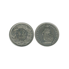 1/2 франка Швейцарии 2007 г.