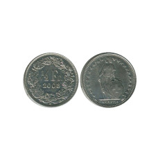 1/2 франка Швейцарии 2008 г.