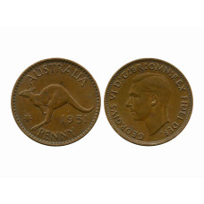 1 пенни Австралии 1951 г.