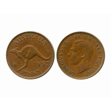 1 пенни Австралии 1952 г.