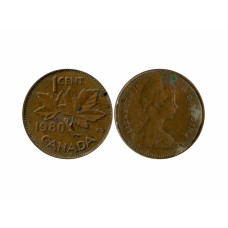 1 цент Канады 1980 г.