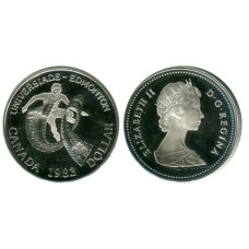 1 доллар Канады 1983 г., XII Универсиада в Эдмонтоне