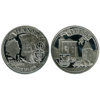 Монета 1 доллар Острова Ниуэ 2010 г. Слупск