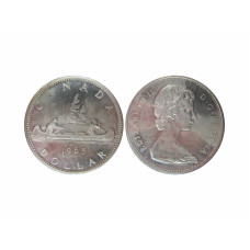 1 доллар Канады 1965 г., Каноэ