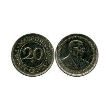 20 центов Маврикий 1987 г.