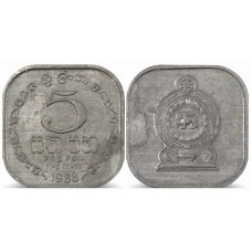5 центов Шри-Ланка 1988 г.