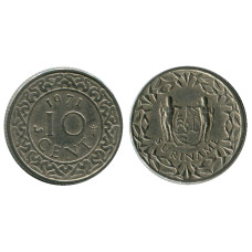 10 центов Суринама 1971 г.