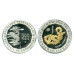 Серебряная монета 500 тенге Казахстана 2013 г., Золото номадов, Архар