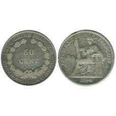 50 центов Франции 1894 г. (серебро)