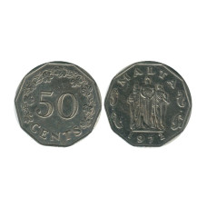 50 центов Мальты 1972 г.