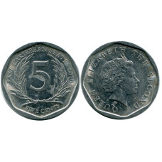 5 центов Восточных Карибов 2010 г.