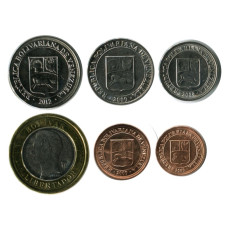 Набор из 6-ти монет Венесуэлы