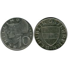 10 шиллингов Австрии 1966 г.