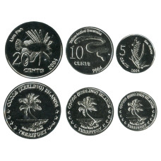 Набор из 3-х монет Кокосовых островов 2004 г.