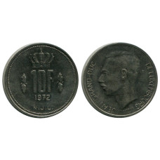 10 франков Люксембурга 1972 г.