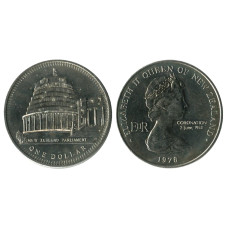 1 доллар Новой Зеландии 1978 г., 25 лет коронации Елизаветы II