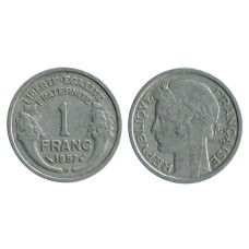 1 франк Франции 1957 г., В