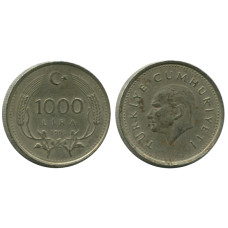 1000 лир Турции 1991 г.