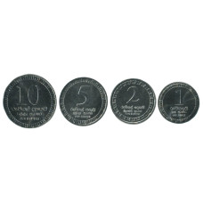 Набор 4 монеты Шри-Ланка 2017 г.