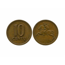 10 центов Литвы 1991 г.
