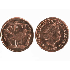 1 цент Каймановых островов 2002 г.