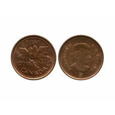 1 цент Канады 2011 г. магнитная