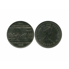 1 доллар Канады 1982 г. 115 лет конституции Канады