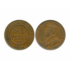 1 пенни Австралии 1936 г.