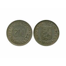 200 марок Финляндии 1958 г. H