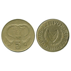 5 центов Кипра 1994 г.