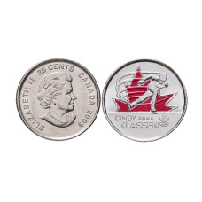 25 центов Канады 2009 г. Синди Классен цветная