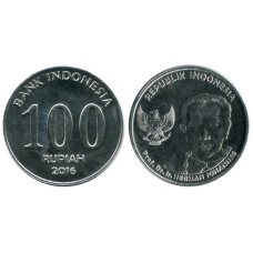 100 рупий Индонезии 2016 г. Герман Йоганнес