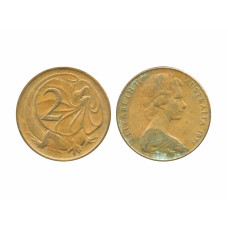 2 цента Австралии 1975 г., Плащеносная ящерица