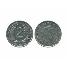 2 цента Восточных Карибов 2002 г.