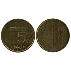 5 центов Нидерландов 1998 г.