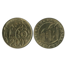 200 Лир Сан-Марино 1992 г., 500 лет открытию Америки