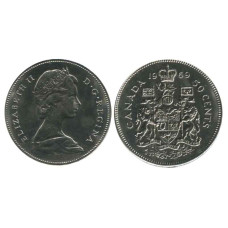 50 центов Канады 1969 г.