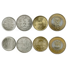 Набор 4 монеты Индии