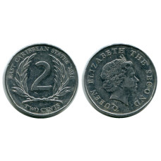 2 цента Восточных Карибов 2011 г.