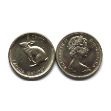 5 центов Канады 1967 г. 100 лет Конфедерации. Заяц