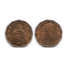 5 центов Танзании 1976 г.