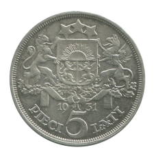 5 латов Латвии 1931 г. (1)