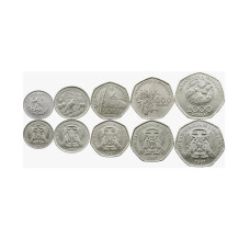 Набор 5 монет Сан-Томе и Принсипи 1997 г.