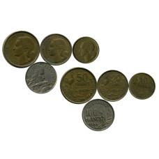 Набор 4 монеты Франции (микс)