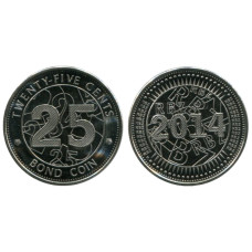 25 центов Зимбабве 2014 г. (UC)