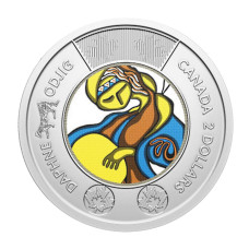 2 доллара Канады 2025 г. Творчество Дафны Оджиг (цветная)