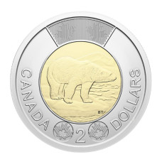 2 доллара Канады 2026 г. 30 лет Туни (Toonie) 1996-2026