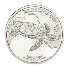 50 колонов Коста-Рики 2023 г. Черепаха Хоксбилл